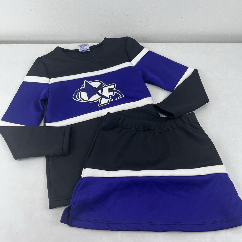 Champion Force Cheer Uniform D1 Top Vest Size Child Med Skirt Child Small